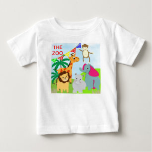 Das Thema Zoo-Süße Tier Baby T-shirt