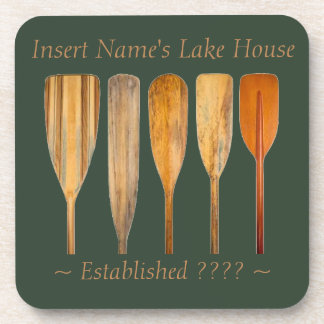 Das Themengebiet "Lake House Oars" ist individuell Getränkeuntersetzer