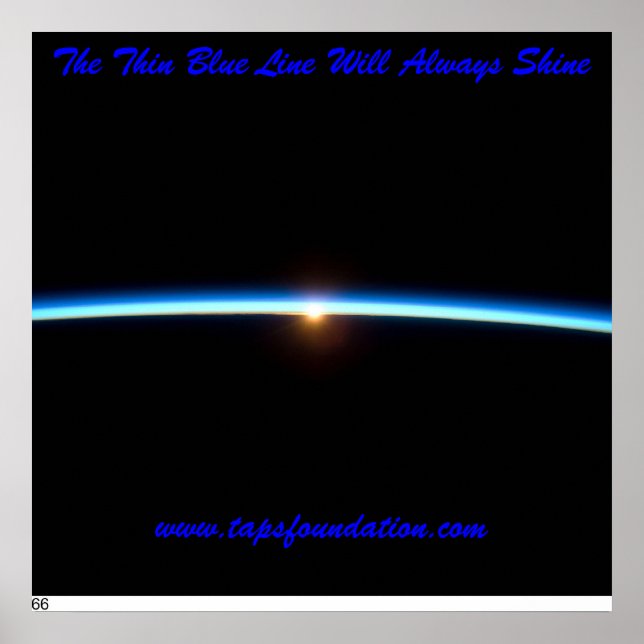 Das Thin Blue Line Poster (Vorne)