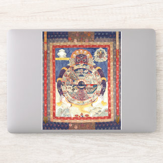Das tibetische buddhistische Rad des Lebens Aufkleber