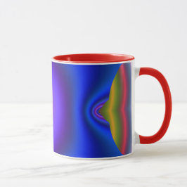 Das tiefblaue Fraktal Tasse