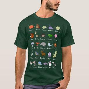 Das Tier Alphabet T-Shirt