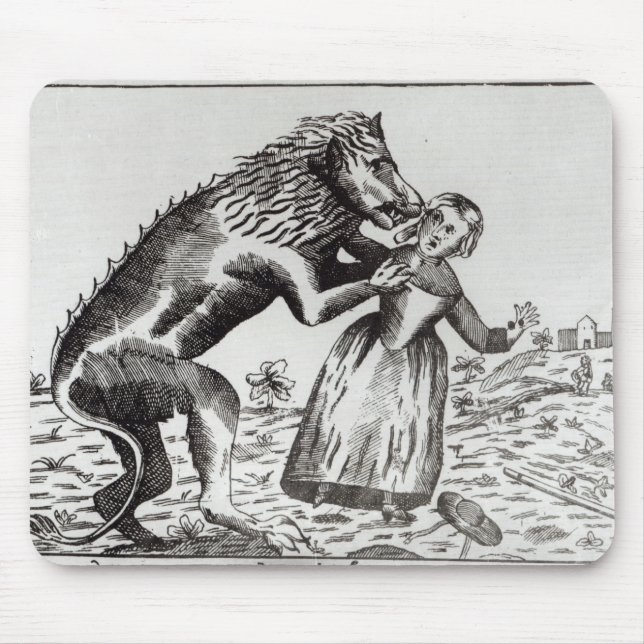 Das Tier von Gevaudan ein junges Mädchen Mousepad (Vorne)