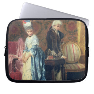 Das tiff der Liebhaber, 1872 (Öl auf Platte) Laptopschutzhülle