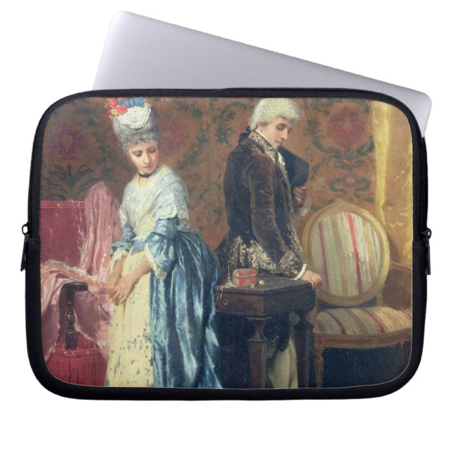 Das tiff der Liebhaber, 1872 (Öl auf Platte) Laptopschutzhülle (Vorderseite)