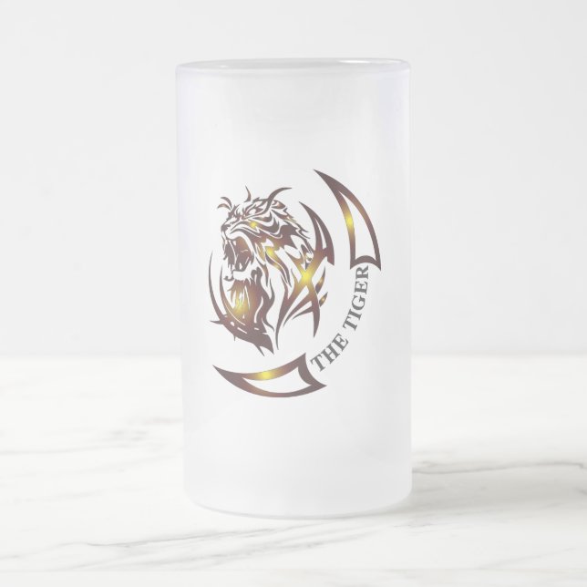 DAS TIGER Bierglas Mattglas Bierglas (Mittel)