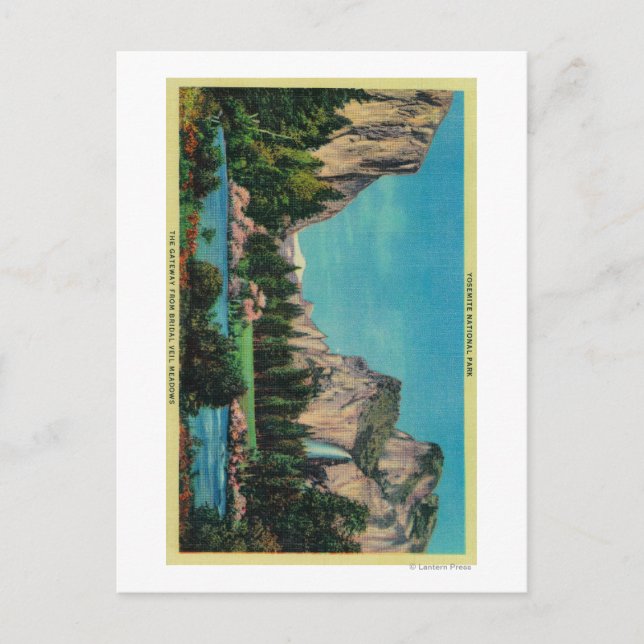 Das Tor von Bridal Veil Meadows Postkarte (Vorderseite)