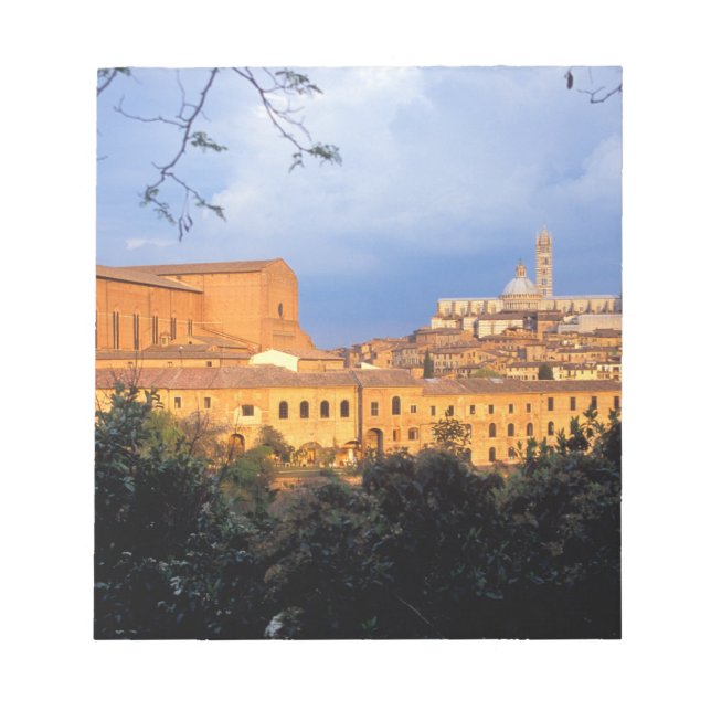 Das toskanische Dorf Sienna, Italien. Notizblock (Vorderseite)