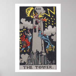 Das Tower Tarot Card Poster