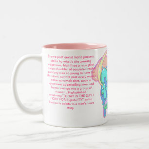 Das Tradgedy, der Kampf, die Riss-Tasse der Männer Zweifarbige Tasse