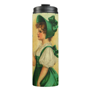 "Das Tragen des Grün" Vintage-Karte, 1907 Thermosbecher