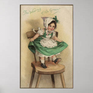 Das Tragen des Grüns Poster