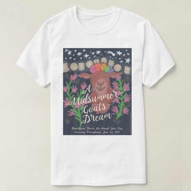 Das TraumShirt einer Hochsommer-Ziege T-Shirt (Design vorne)