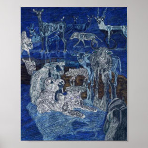 Das Treffen der Tiere Poster