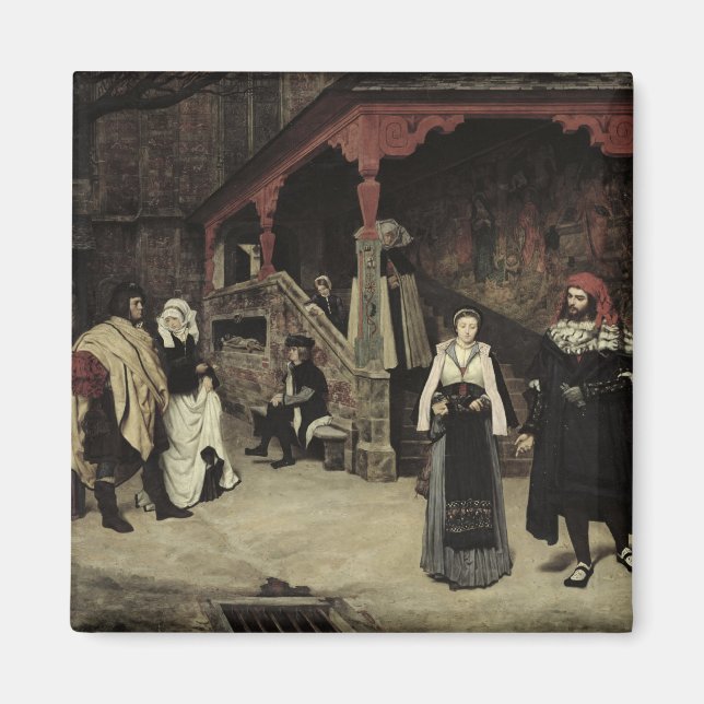 Das Treffen von Faust und Marguerite, 1860 Magnet (Vorne)