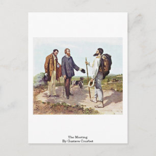 Das Treffen von Gustave Courbet Postkarte