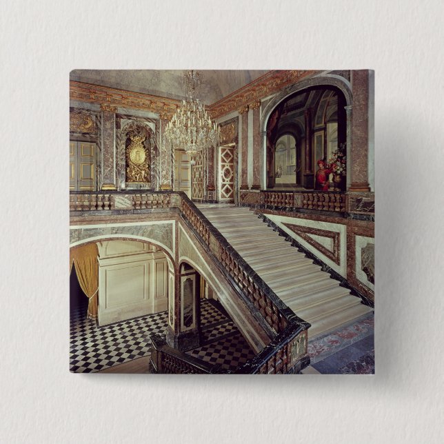 Das Treppenhaus der Königin, c.1679 Button (Vorderseite)