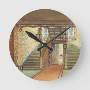 Das Treppenhaus, von den Ansichten des königlichen Runde Wanduhr
