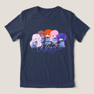 Das Tri-Blend-Shirt mit den starrenden Charakteren Tri-Blend Shirt