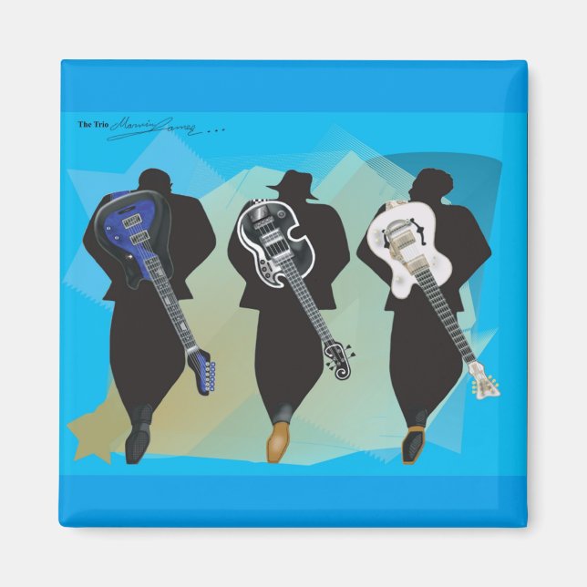 Das Trio Collection-Square-Magnet Magnet (Vorne)