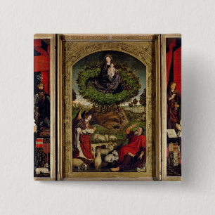 Das Triptychon von Mosese und von brennenden Bush Button