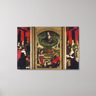 Das Triptychon von Mosese und von brennenden Bush Leinwanddruck