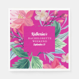 Das Tropic mag seinen heißen rosa Junggeselinnen-A Serviette