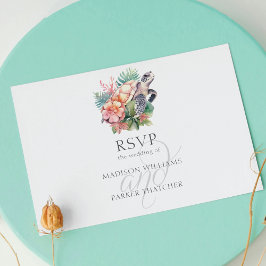 Das Tropical Beach Wedding UAWG Meal Choice Postkarte