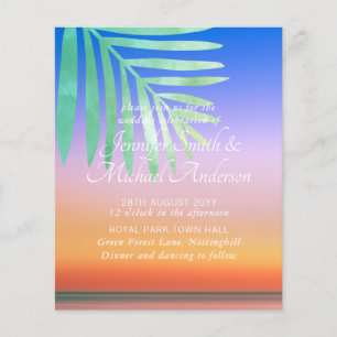Das Tropical Sunset Beach Hochzeit lädt zu einem B