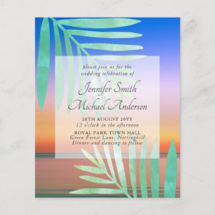 Das Tropical Sunset Beach Hochzeit lädt zu einem B