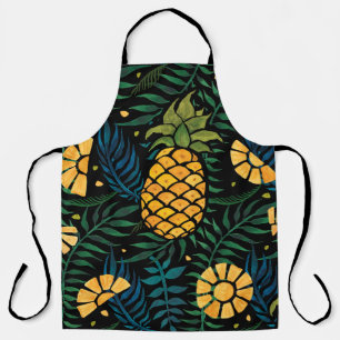 Das tropische Muster ist nahtlos, mit Ananas und P Schürze