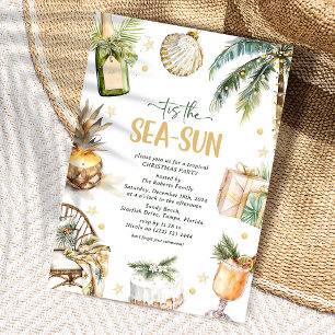 Das tropische Weihnachtsfest-Party von Sea-Sun Einladung