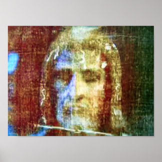 Das Tuch von Turin wirklichen Gesicht Jesus Christ Poster