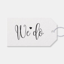 Das tun wir. Schwarz-Weiß-Drehbuch Hochzeit danke