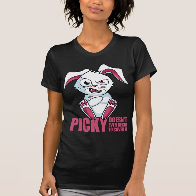 Das überlagerte T-Stück Brown "der Picky" Frauen T-Shirt (Vorderseite)