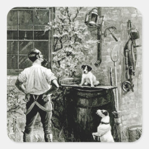 Das Überleben des Fittesten Quadratischer Aufkleber