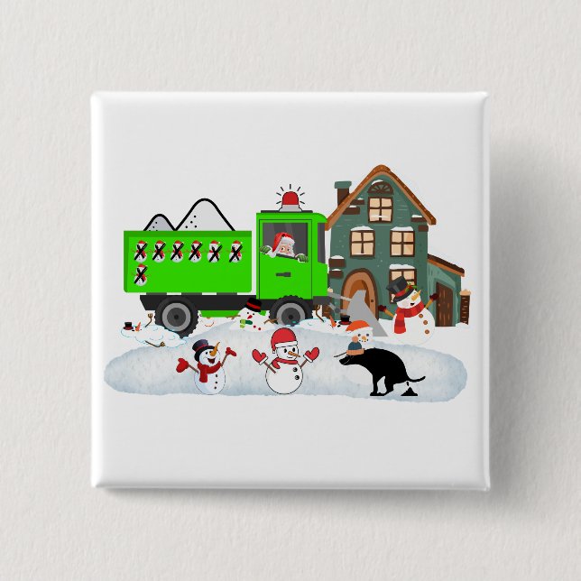 Das Überleben des Schneemanns Das Gekackt Patrol Button (Vorderseite)