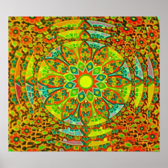 Das ultimative Mandala Poster, klein Poster (Vorne)