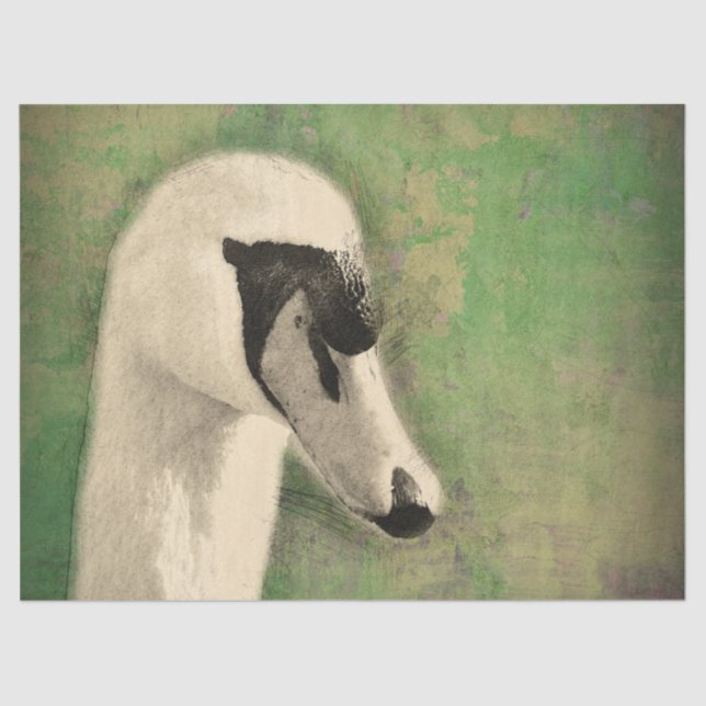 Das ultimative Schwan-Dekoupage Seidenpapier (Vorderseite)