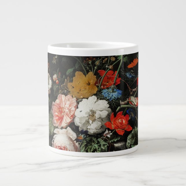 Das umgedrehte Bouquet von Abraham Mignon Jumbo-Tasse (Vorderseite)