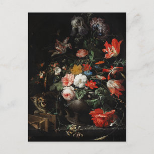 Das umgedrehte Bouquet von Abraham Mignon Postkarte