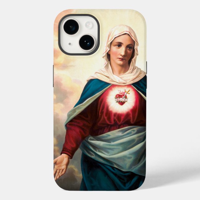 Das unbefleckte Herz Marias Case-Mate iPhone 14 Hülle (Rückseite)
