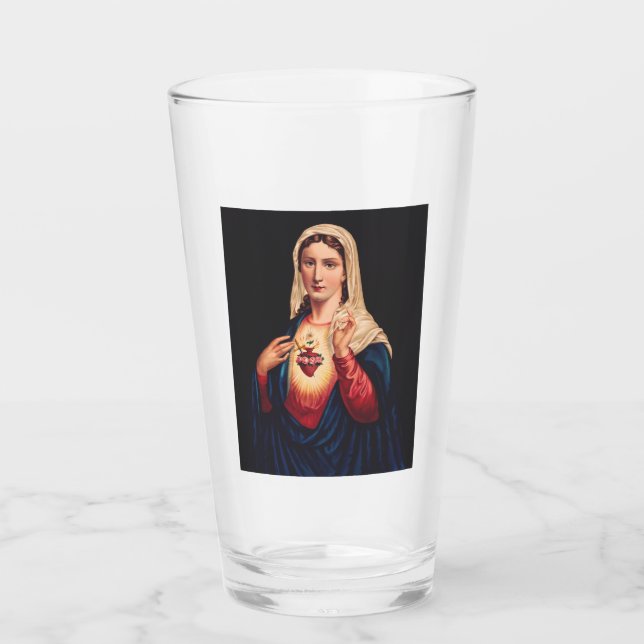 Das unbefleckte Herz Marias Glas (Vorderseite)