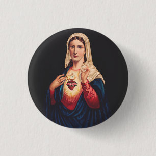 Das unbefleckte Herz Mariens Button