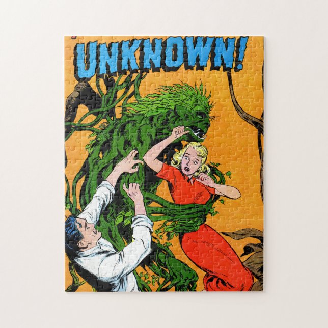 Das unbekannte Monster des grünen Sumpfes Vintage  (Vertikal)