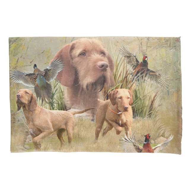 Das ungarische Drahthaar Vizsla Kissenbezug (Vorderseite)