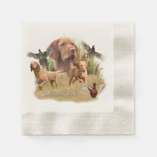 Das ungarische Drahthaar Vizsla Serviette