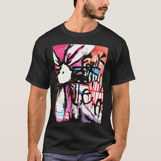 Das ungewöhnlichen dunkle T-Shirt der Männer (Vorderseite)