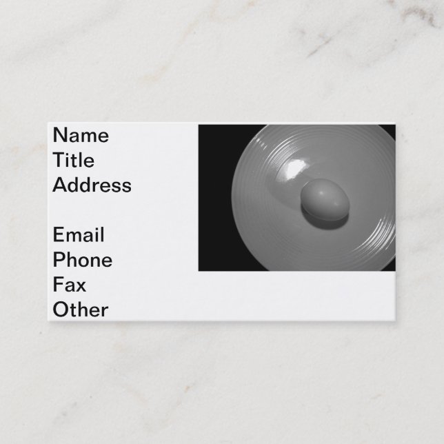 Das unglaubliche essbare visitenkarte (Vorderseite)