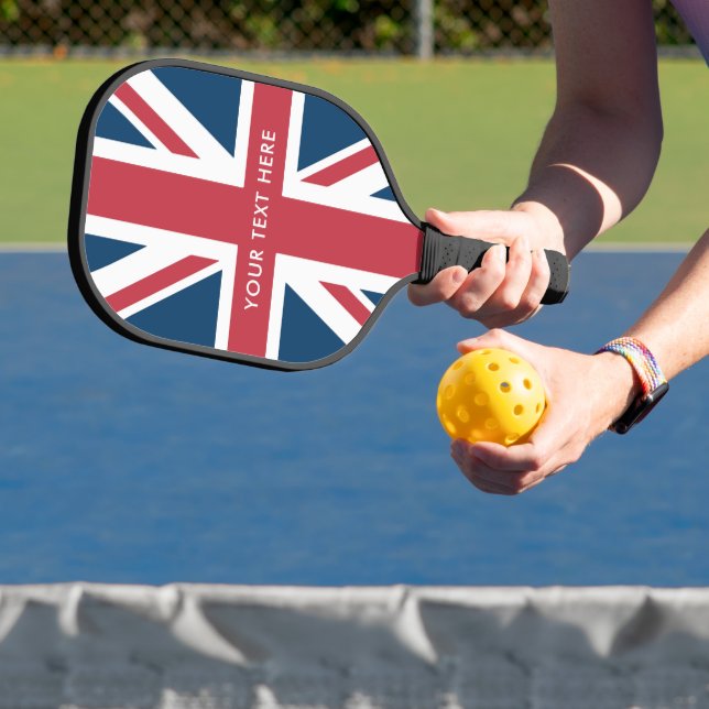 Das Union Jack britische Flagge Pickleball Paddle (InSitu)